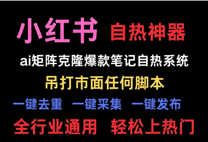 全网最强小红书AI笔记矩阵克隆工具！！-飞哥网创